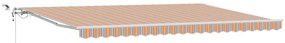 automatikus behúzható napellenző LED színes csíkkal 500x300 cm