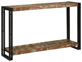 Konzolasztal 120 x 33 x 75 cm tömör újrahasznosított fa