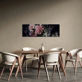 Egy csokor képe (órával) (90x30 cm)