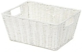 Compactor ETNA kézzel kötött kosár, 31 x 24x 14 cm, fehér