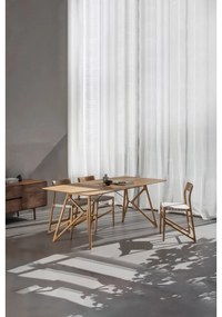 Tink étkezőasztal tölgyfa asztallappal, 220 x 90 cm - Gazzda