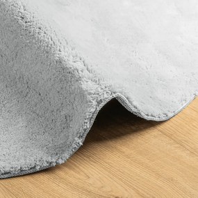 HUARTE szürke rövid szálú puha és mosható szőnyeg Ø 80 cm