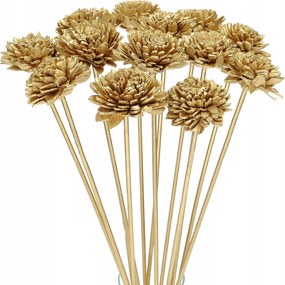 Virág Shola ón arany a csúcson szárított egzotikus szárított virágok dekoráció