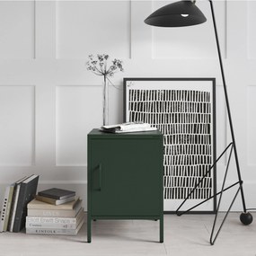 Éjjeliszekrény MIA, 424 x 595 x 400 mm, Modern: palack zöld szín