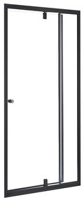 Flexi állítható zuhanyajtó 76-91x185 cm fekete
