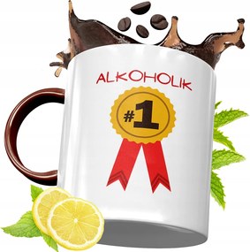 Narancssárga Bögre Alkoholistáknak Ajándék fényképes nyomattal