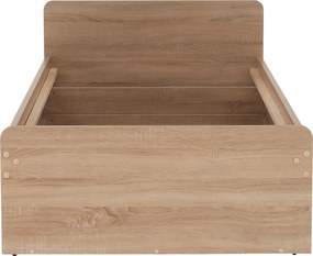 Egyszemélyes ágy 1S/90, sonoma tölgyfa, TEYO