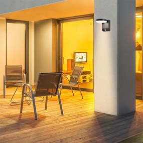 LED kültéri fali lámpa szenzorral LED/17W/230V 3000K fekete
