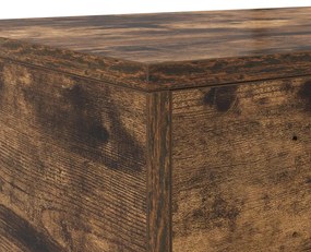 Fiókos Éjjeli Asztal Füstölt Tölgy 80x36,5x16,5 cm Műszaki Fa