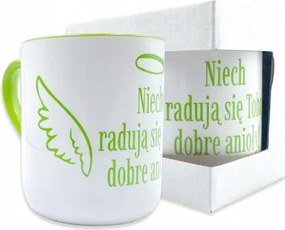 Bögre Örüljenek neked a jó angyalok Zöld
