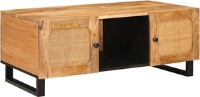 vidaXL Dohányzóasztal Artisan tölgy 100 x 54 x 40 cm Tömör Mangófát