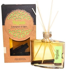 Organikus diffúzor Lemongrass &amp; Spice 150 mlpálcikákkal