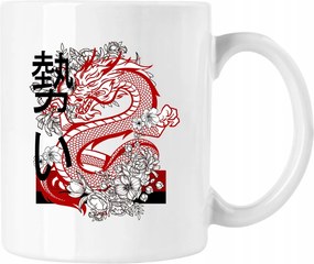 Bögre Sárkány Művészet Argesszív 4 Fehér 330ml