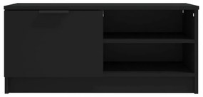 fekete szerelt fa TV-szekrény 80 x 35 x 36,5 cm
