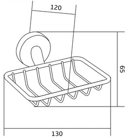 Mexen Remo szappantartó, fehér, 7050751-20