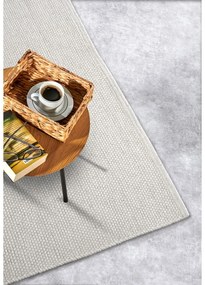 Krémszínű kézi szövésű gyapjúkeverék szőnyeg 80x150 cm Pradesh Natural White – Elle Decoration