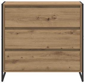 Széf fiókkal Művészi tölgy 79 x 36 x 75.5 cm Faanyag