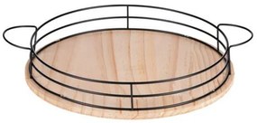 Kerek fa tálca ALPINA Ø35 cm