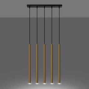 Sollux SL.1198 - Csillár zsinóron PASTELO 5xG9/8W/230V arany