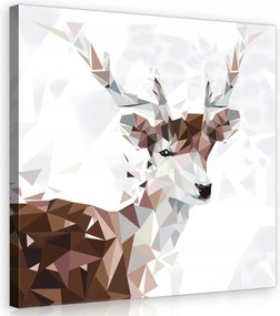 Vászonkép 40x40 Szarvas geometrikus absztrakt állatok minimalizmus modern