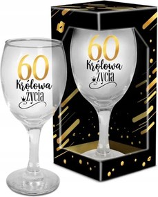 Borospohár 60. születésnapra Az élet királynője