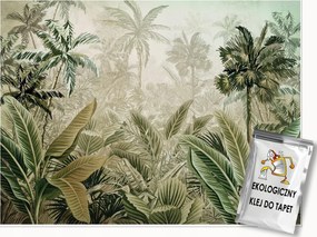 Fotótapéta Dzsungel Erdő Trópusi Levelek A Hálószoba Nappaliba Tapéta 350x250