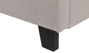 Franciaágy 140 cm ROLLA (ágyráccsal) (világosszürke). 1007494