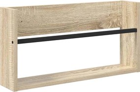 vidaXL Magazin állvány polcokkal Sonoma tölgy 60 x 12 x 30 cm Faanyag