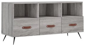 szürke sonoma színű szerelt fa TV-szekrény 102 x 36 x 50 cm