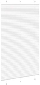 pliszírozott redőny Fehér 120x200cm szövetszélesség 119,4cm