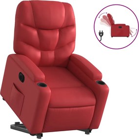 vidaXL elektromos bordó műbőr felállást segítő dönthető fotel