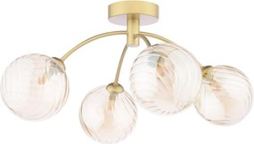 Dar Lighting modern mennyezeti lámpa izzy borostyán arany darizz0435-26