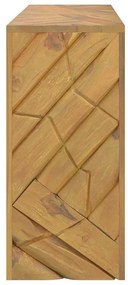 konzolasztal 110x35x75 cm tömör fa teakfa