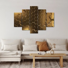 Kép - arany hatszög (150x105 cm)