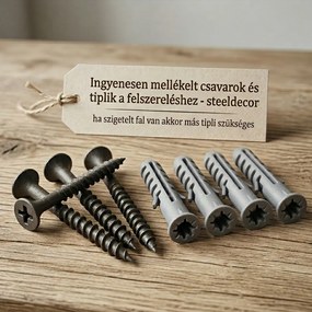 Welcome Home fali dekoráció – bagoly edition, lézerrel vágott acél