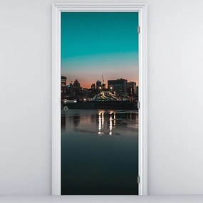 Fotótapéta ajtóra - Város (95x205cm)