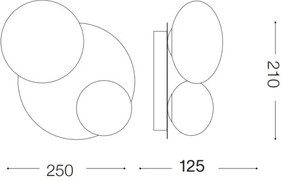 Ideal Lux - LED Mennyezeti lámpa NINFEA 2xG9/3W/230V fehér