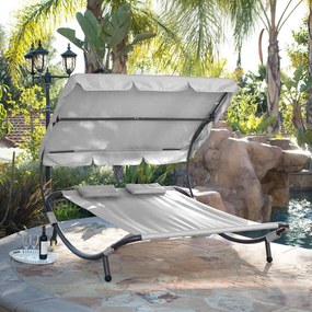 Craftfield BAHAMA relaxációs nyugágy 2 személynek - Szürke