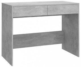 betonszürke szerelt fa íróasztal 101x50x76,5 cm