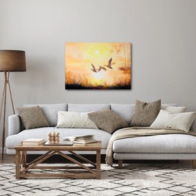 Kép - Daruk naplementekor (70x50 cm)