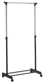 Mobil fém akasztó 170x88 cm fekete/króm