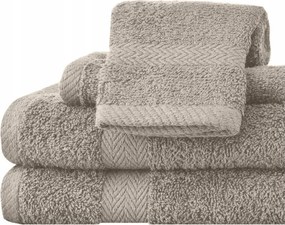 4 x Törölköző Szett 2 x 70x140 2 x 50x100 Pamut Törölköző Különböző Színekben