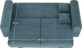 Extra tágas kanapé, kék, menta, világosszürke színű, GILEN BIG SOFA