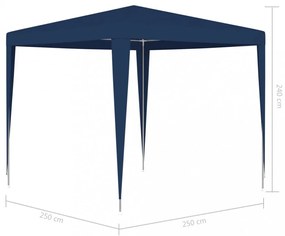 kék rendezvénysátor 2,5 x 2,5 m