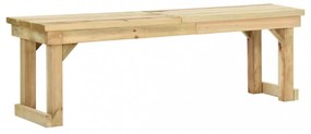 impregnált fenyőfa kerti pad 140 cm