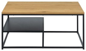 Natúr színű dohányzóasztal tölgyfa dekoros asztallappal 60x90 cm Gila – Actona