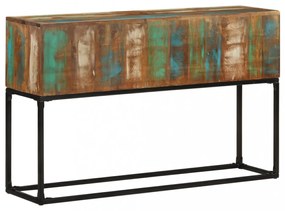 tömör újrahasznosított fa tálalóasztal 120 x 30 x 75 cm