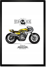 Poszterek keretben 40x60 Motorkerékpár Antik Vintage