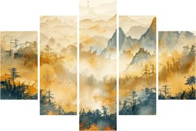 Kép - Hegyek, akvarell (150x105 cm)