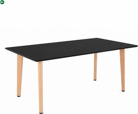 Silla 150 6+1 étkező garnitúra fekete-fehér